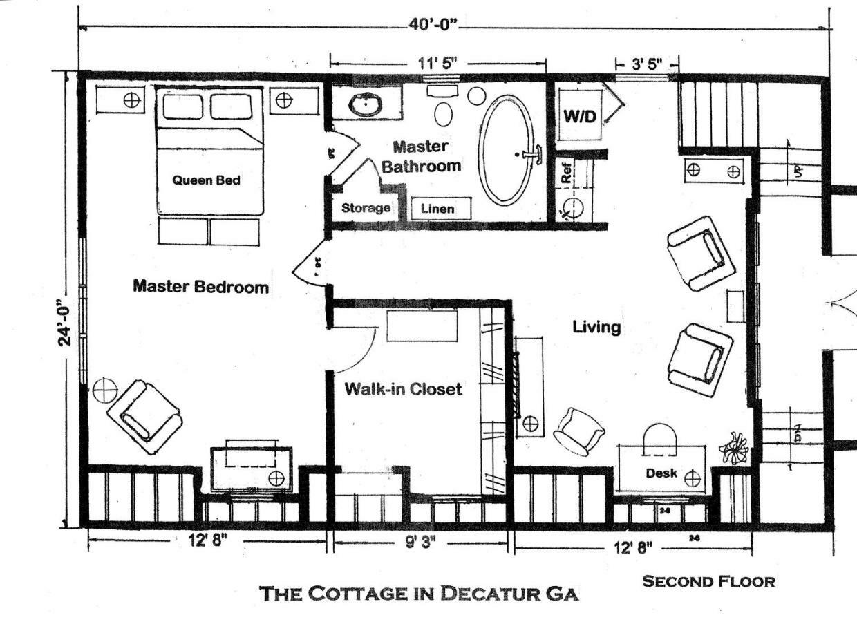 The Cottage Bed & Breakfast In Decatur Ga Eksteriør billede